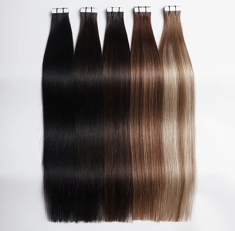 Tape Ins Human Hair Extensions - огляд і ціна Invisible Tape In Extensions Real Hair